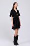 Women's Front Detailed Elastic Waist Dress - 3