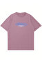 Unisex Heart Printed Crew Neck Oversize T-shirt