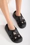 Massage Sole High Heeled Closed Toe Kroks Style Hospital Chef Slippers - 2
