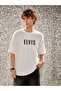 T-Shirt - Elvis Presley Printed Oversize Crew Neck Short Sleeve T-Shirt - 3