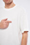 Basic Krem Beyaz Oversize Tişört - 8