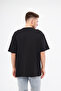 Basic Siyah Oversize Tişört - 7