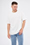 Basic Krem Beyaz Oversize Tişört - 6