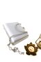 Silver Color Satin Evening Dress Portfolio Clutch Women's Bag New Season - 8