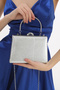 Silver Color Plaster Model Eye-Catching Evening Dress Portfolio Clutch Women's Bag New Season