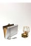 Silver Color Satin Evening Dress Portfolio Clutch Women's Bag New Season - 9