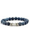 Dumbell Figured Crab Agate Natural Stone Unisex Body Building Bracelet - 3