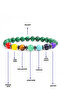 7 Pieces Chakra Natural Stone Energy Bracelet - 2