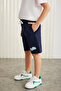 DARVELL-GRM24007 100% cotton printed shorts for boys Navy Shorts - 4