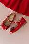 Linda-double Bow Red Vegan Girl's Ballerinas - 7