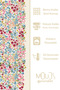 Colorful Pastel Flower Suede Living Room Hall Background Curtain Printed Extrafor Drawstring 2 Sash PRD-1026 - 6