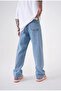 Men's Relaxed Baggy Blue Jean Trousers - 3