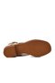 24026020Y Beige Genuine Leather Women's Sandals - 5