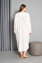 100% Cotton Seasonal Long Sleeve Combed Plus Size Mother's Nightgown 132 - 5