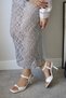 Lilac Buckle Band Detailed Blunt Toe Heeled Stylish Women's Evening Dress Shoes - 2