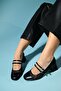 SCOTS Black Women's Thick Heeled Shoes - 2