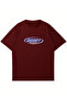 Unisex Heart Printed Crew Neck Oversize T-shirt