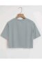 Happy Daisy Printed Women's Oversize Crop T-shirt - 2