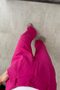 Women's Fuchsia Palazzo Fabric Trousers - 3