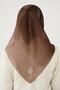 Bitter Brown Color Transitional Amber Scarf - 3