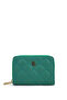 Unisex Genuine Leather Grass Green Wallet