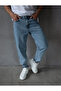 Men's Blue Jeans Baggy Pants - 2
