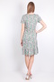 Floral Patterned Buttoned Long Women's Dress - 3