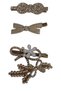 New Season Gold Silver Pearl 4-Piece and 6-Piece Side Clip Hairpin Set Korean Style Pearl Women's Set Hairpin - 3
