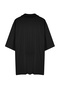 Büyük Beden Siyah Oversize Dokulu Ottoman Polo Yaka T-Shirt TMNSS24BF00047 - 8