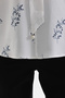 Women's Plus Size Printed Crepe Tie Collar Blouse B0047 - 7