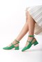 Women's Heeled Shoes Open Back Square Toe New Series Buckle Hard Hat Short Block Heel 3 Cm - 6