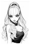 Anime Beautiful Girls Coloring Book (100 Super Coloring Pages) - 5