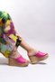Ulnaserine Women's Heeled Slippers0012699 Fuchsia - 5