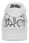 Women's Vegan Leather White Sneakers - Never Say Never Design - 5