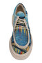Women's Vegan Blue Loafer - Sea Sparkles Design - 4