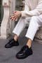 BUMMER WOMEN'S BLACK SKIN 5 CM HEEL SNEAKER - 2
