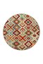 Geometric Modern Patterned Woven Base and Decorative Carpet in Frame Miravip81 - 2