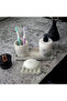 4-Piece Bathroom Set, Liquid Soap Dispenser Toothbrush Holder Concrete Accessory Set - 2