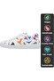 Women's Vegan Leather White Sneakers - Paper Like Design - 5