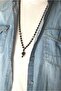 Onyx & Labradorite Natural Stone 70-80 Cm Long Men's Necklace - 2