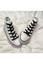 Black Lace-Up White High Top Sports Shoes Kids Sneakers - 3