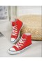 Cnv Unisex Long Red Linen Sports Shoes - 3