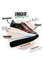 Women's Vegan Leather Black Sneakers - Magnificent Design - 6