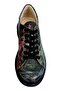 Women's Vegan Leather Black Sneakers - Magnificent Design - 4