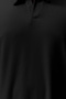 Büyük Beden Siyah Oversize Dokulu Ottoman Polo Yaka T-Shirt TMNSS24BF00047 - 6