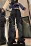 Stars Patchwork Streetwear Jeans with Cargo Pockets - 4