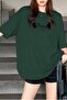 Unisex Nefti Green Crew Neck Thousand Printed Oversize T-Shirt - 3