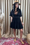 Women's Lace Detailed V-Neck Mini Dress - 4