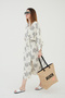 Rosso Collina Women's Beach Bag Multicolored Zippered Jute Fabric New Season Embroidered Model Beach - 5
