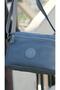 Women's Gray Crinkle Three Compartment Waterproof Shoulder Bag - 5
